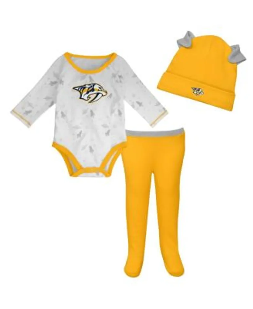 Tampa Bay Lightning Newborn & Infant Dream Team Hat, Pants & Bodysuit Set -  White/Blue