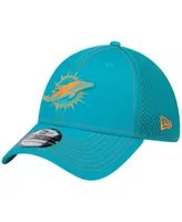 Youth Miami Dolphins New Era Stone/Aqua 2023 NFL Draft 9FORTY Adjustable Hat