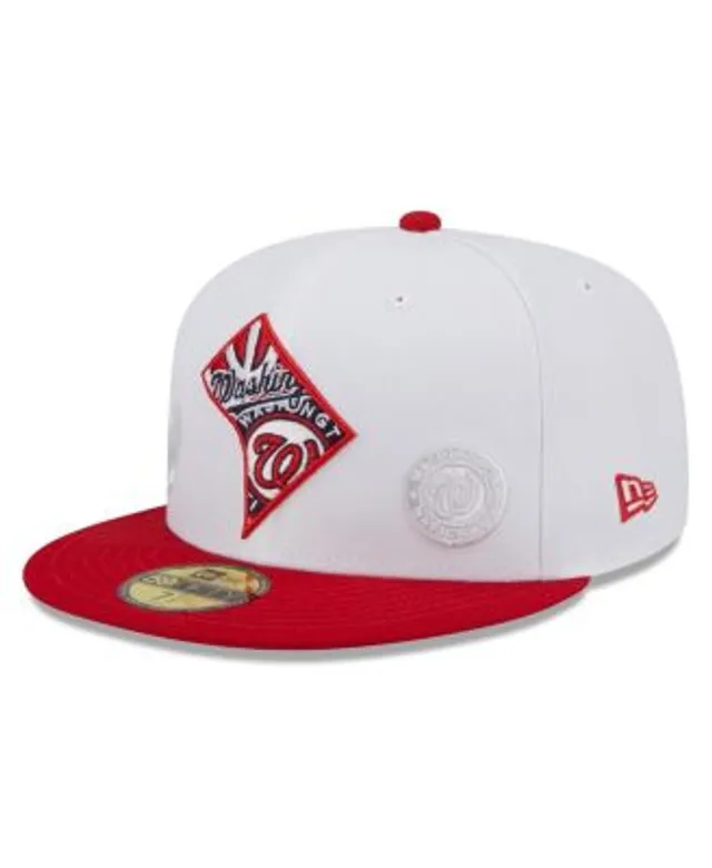 New Era Washington Nationals Black & Red 59FIFTY Fitted Cap - Macy's