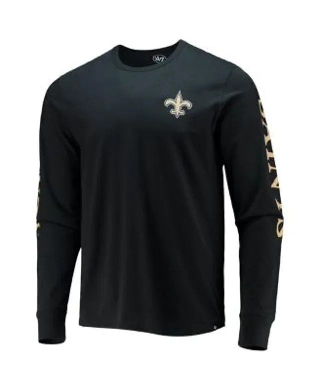 47 Brand Men's Black New Orleans Saints Franklin Long Sleeve T