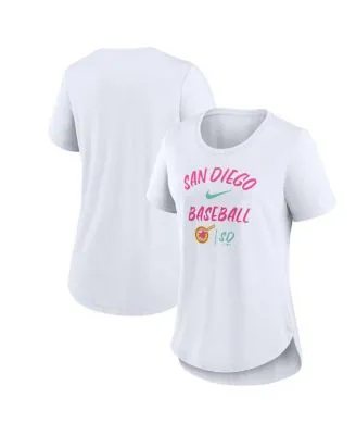 Women's Nike Pink San Diego Padres City Connect Velocity Practice  Performance V-Neck T-Shirt 