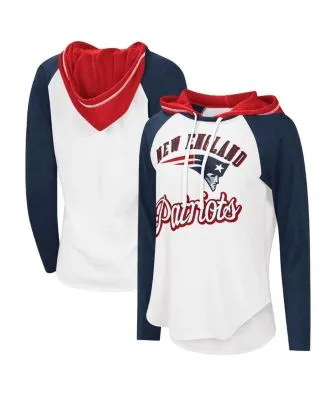 Women's G-III 4Her by Carl Banks White/Royal Los Angeles Dodgers Lead-Off Raglan 3/4-Sleeve V-Neck T-Shirt Size: Medium