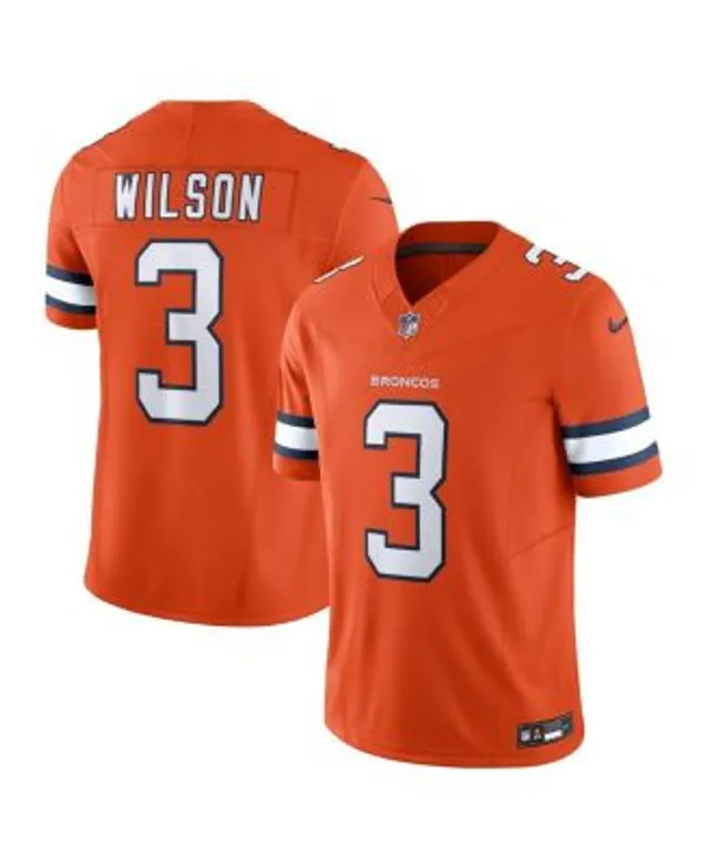 Nike Russell Wilson Orange Denver Broncos Alternate Game Jersey