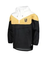 Pittsburgh Steelers Tommy Hilfiger Women's Staci Half-Zip Hoodie  Windbreaker Jacket - White/Gold