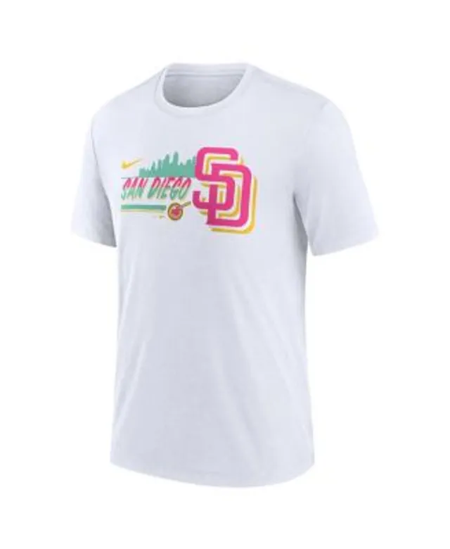 Nike Women's Gray San Diego Padres City Connect Tri-Blend T-shirt - Macy's