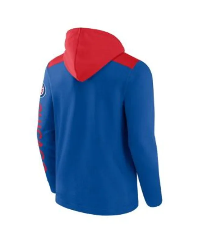 Men's Fanatics Branded Royal Chicago Cubs Walk Off Fleece Full-Zip Hoodie