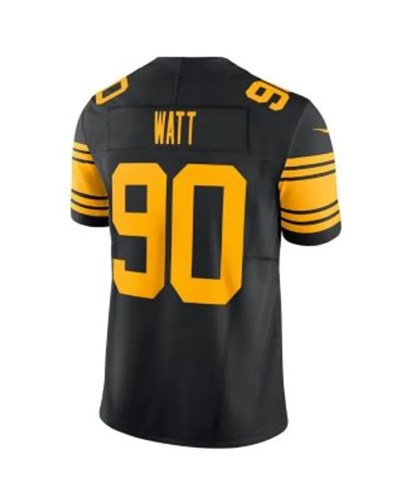 Men's Nike T.J. Watt Black Pittsburgh Steelers Vapor Elite Player