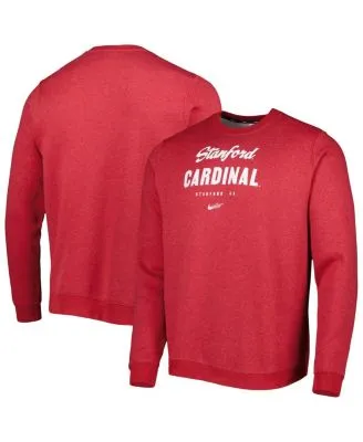 Men's Champion Red Louisville Cardinals Arch Reverse Weave Pullover  Sweatshirt