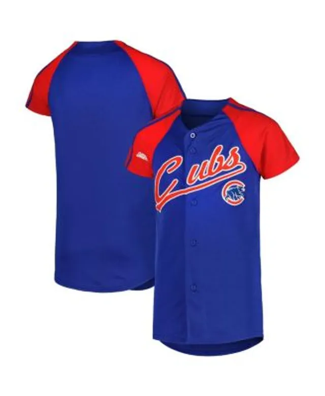 Men's Stitches Royal Chicago Cubs Team Color Full-Button Jersey 