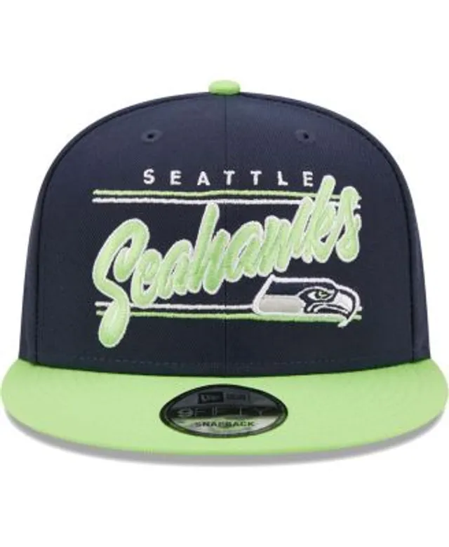 Men's New Era Royal Seattle Seahawks Main Script 9FIFTY Snapback Hat