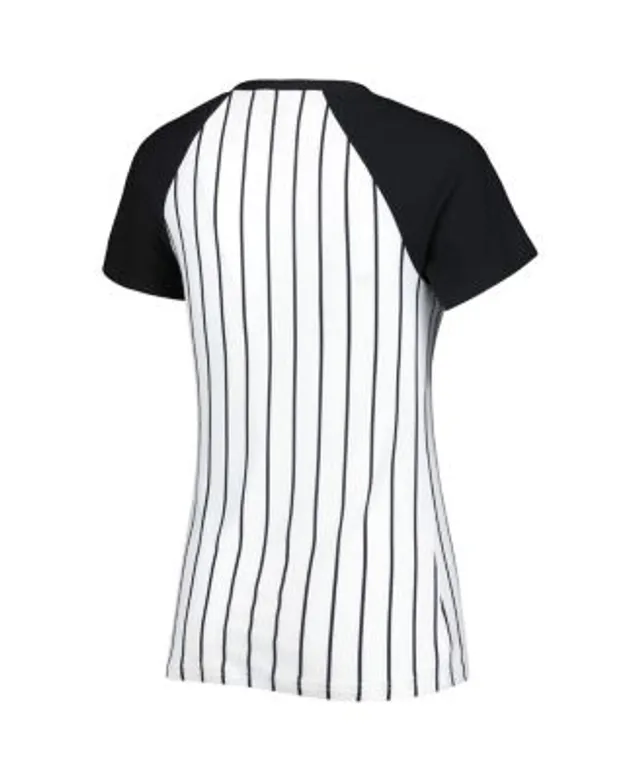 Women's Concepts Sport White Los Angeles Dodgers Reel Pinstripe Nightshirt