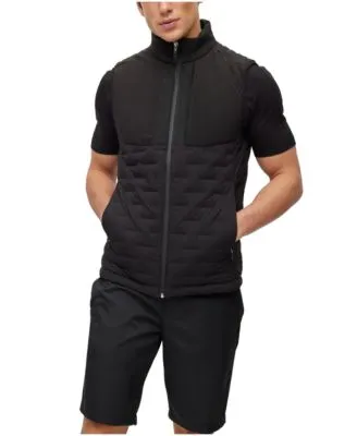 BOSS - Packable gilet with tonal logo