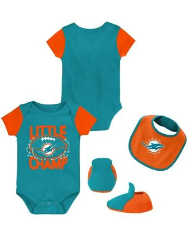 NFL Infant Boys’ 3-Pack Short-Sleeve Bodysuits - Miami Dolphins