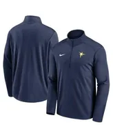 Nike Men's Boston Red Sox Navy Logo Pacer Half Zip Jacket