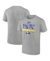 Fanatics Men's Branded Heathered Gray Los Angeles Rams Super Bowl