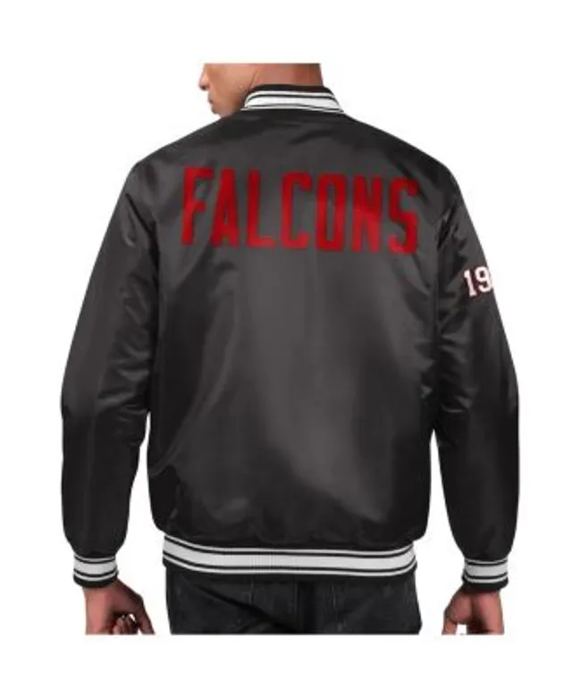 Red&Black Atlanta Falcons Satin Varsity Jacket - Maker of Jacket