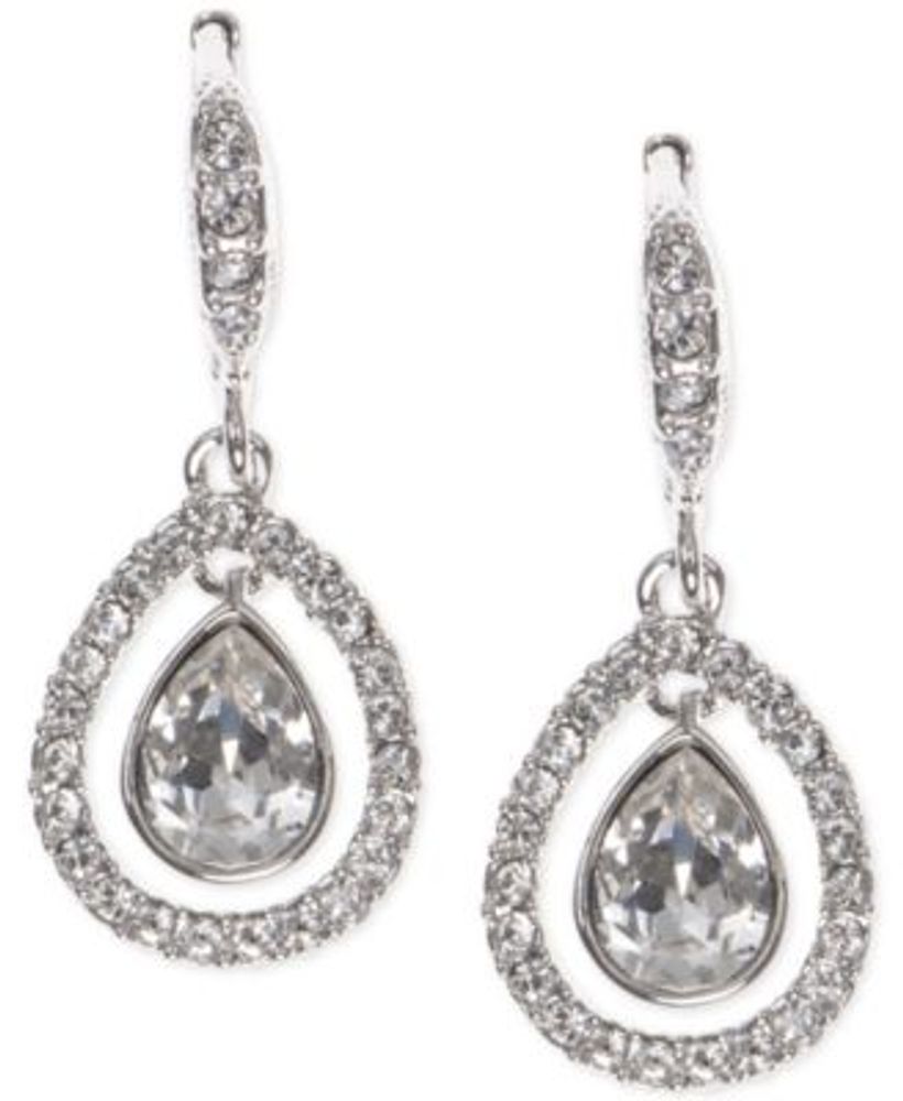 Givenchy Crystal Orbital Pavé Drop Earrings | Connecticut Post Mall