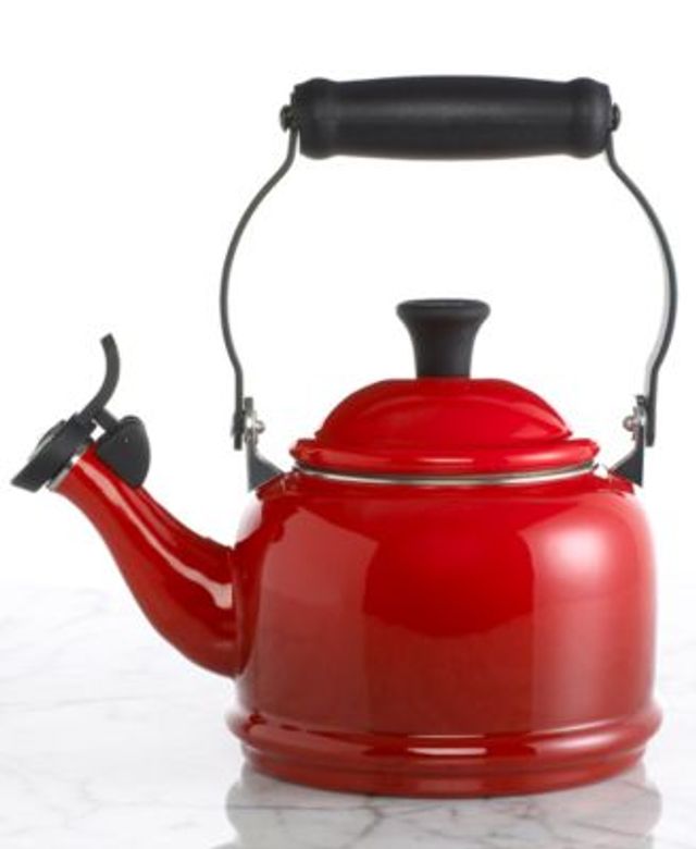 Circulon Enamel on Steel Whistling Teakettle With Flip-Up Spout, 2