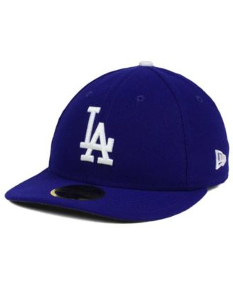 Los Angeles Dodgers New Era Corduroy Visor 59FIFTY Fitted Hat - Cream/Brown