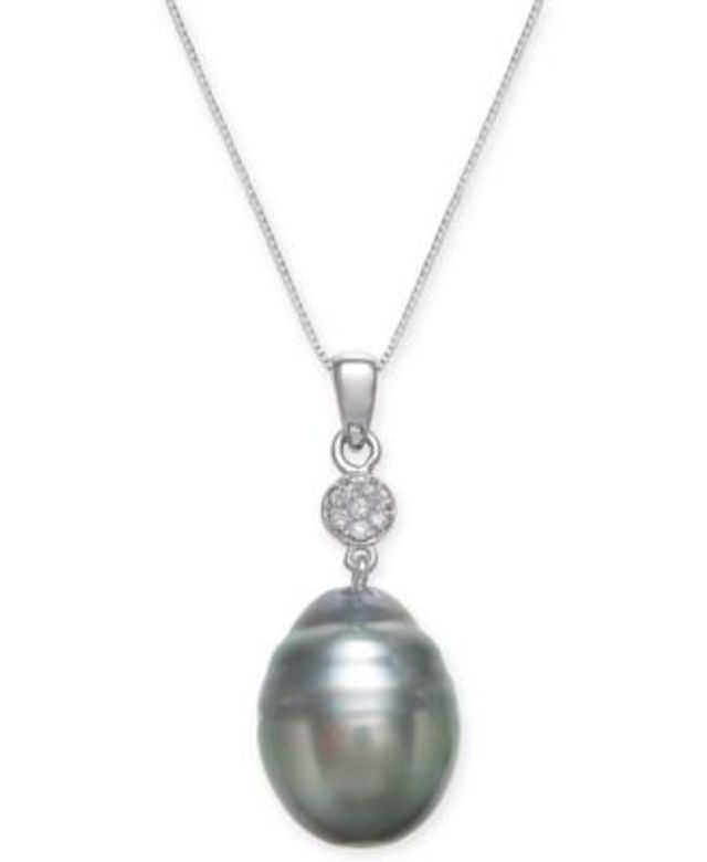 Macy's Cultured Tahitian Black Pearl 