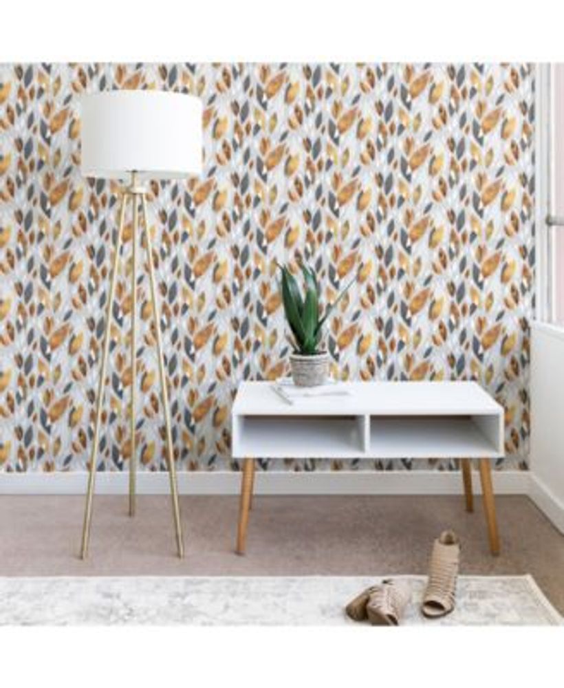 Deny Designs Elisabeth Fredriksson Falling Gold Leaves 2'x4' Wallpaper |  Connecticut Post Mall