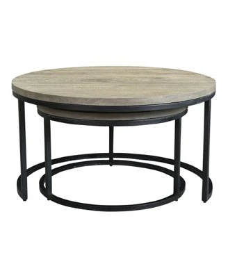 Drey Round Nesting Coffee Tables Set Of Two