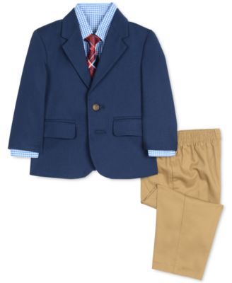 Baby Boys 4-Pc. Jacket, Shirt, Pants & Necktie Set