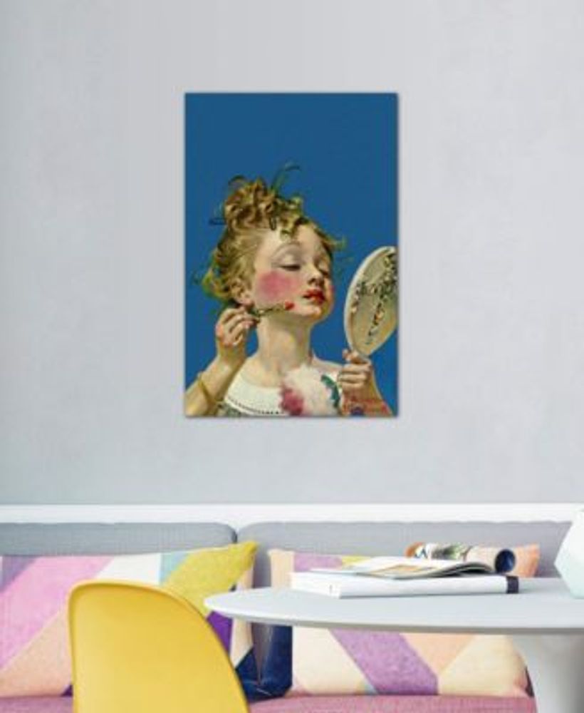 "Little Girl with Lipstick" by Norman Rockwell Gallery-Wrapped Canvas Print (40 x 26 x 0.75)