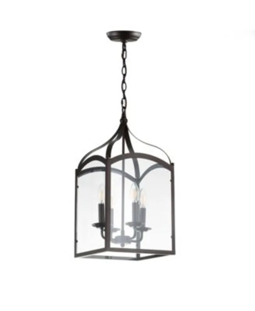 Battery Operated LED Metal Lantern - Crisscross