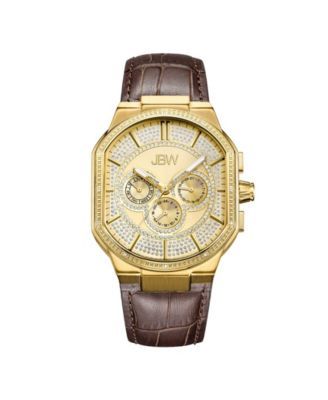 Men's Orion Diamond (1/8 ct.t.w.) 18k Gold Plated Stainless Steel Watch