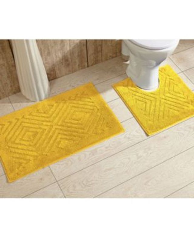 Yellow Bath Rugs & Mats - Macy's