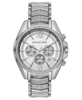 Women's Chronograph Whitney Stainless Steel Pavé Bracelet Watch 45mm 