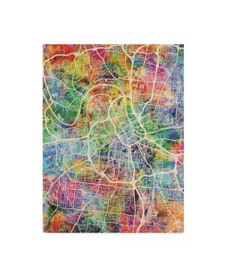 Michael Tompsett Nashville Tennessee City Map Canvas Art