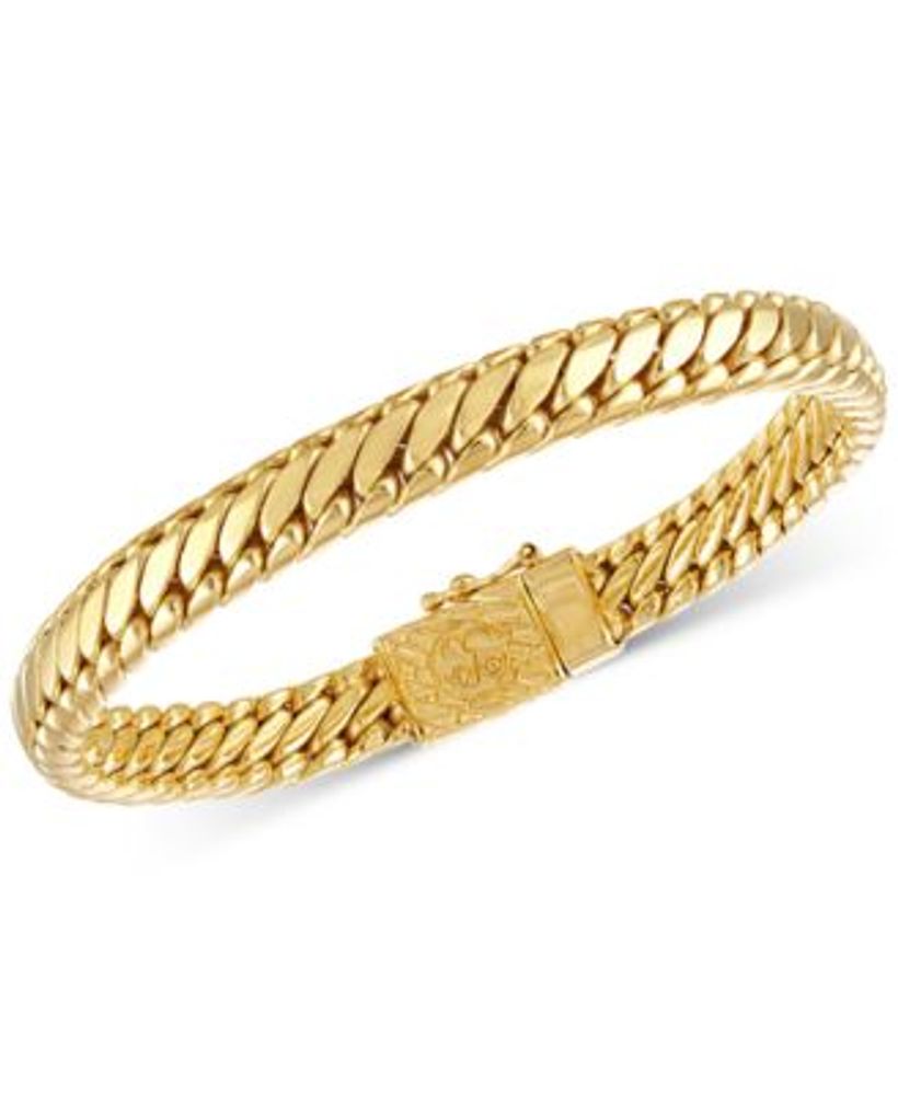 gold filled link bracelet