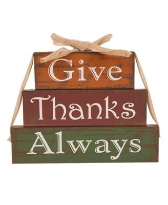 Wooden - Give Thanks Block Set