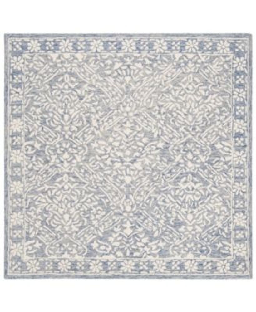 Lauren Ralph Lauren Olivier LRL6935M Blue and Ivory 5' X 5' Square Area Rug  | Dulles Town Center