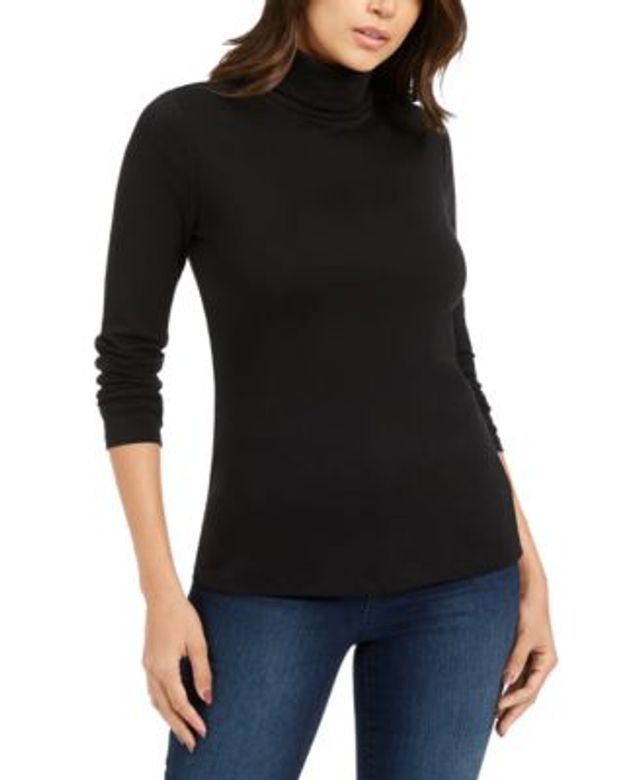 Charter Club Petite Cotton Turtleneck 