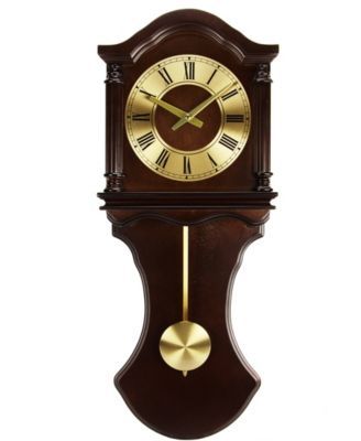 Clock Collection Wall Clock with Pendulum and Chimes