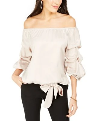 Off-The-Shoulder Puff Sleeve Top