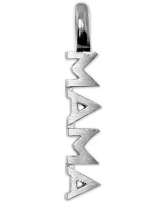 Mini Mama Charm Pendant in Sterling Silver