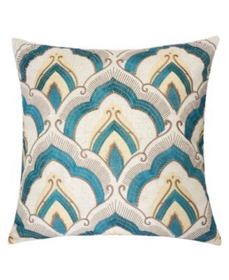 Amy Embroidery Square Decorative Throw Pillow
