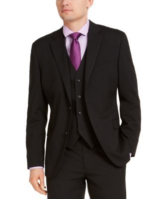 Men's Classic-Fit Stretch Solid Suit Jacket