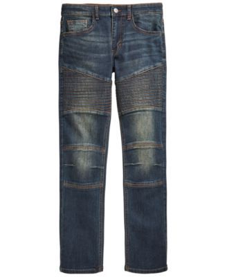 Big Boys Swerve Stretch Moto Jeans, Created for Macy's