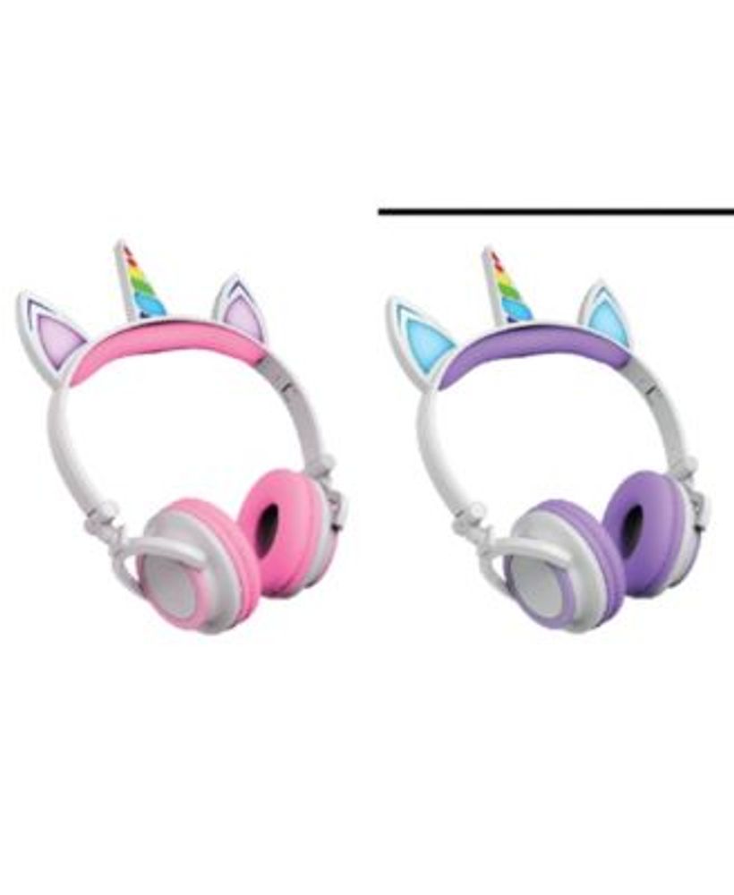 Unicorn Wired Headphones with LED Lights