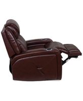 henriel leather power recliner with air massager