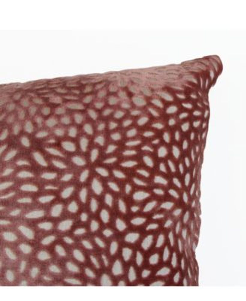 20x20 Evie Cut Velvet Pillow in Pink