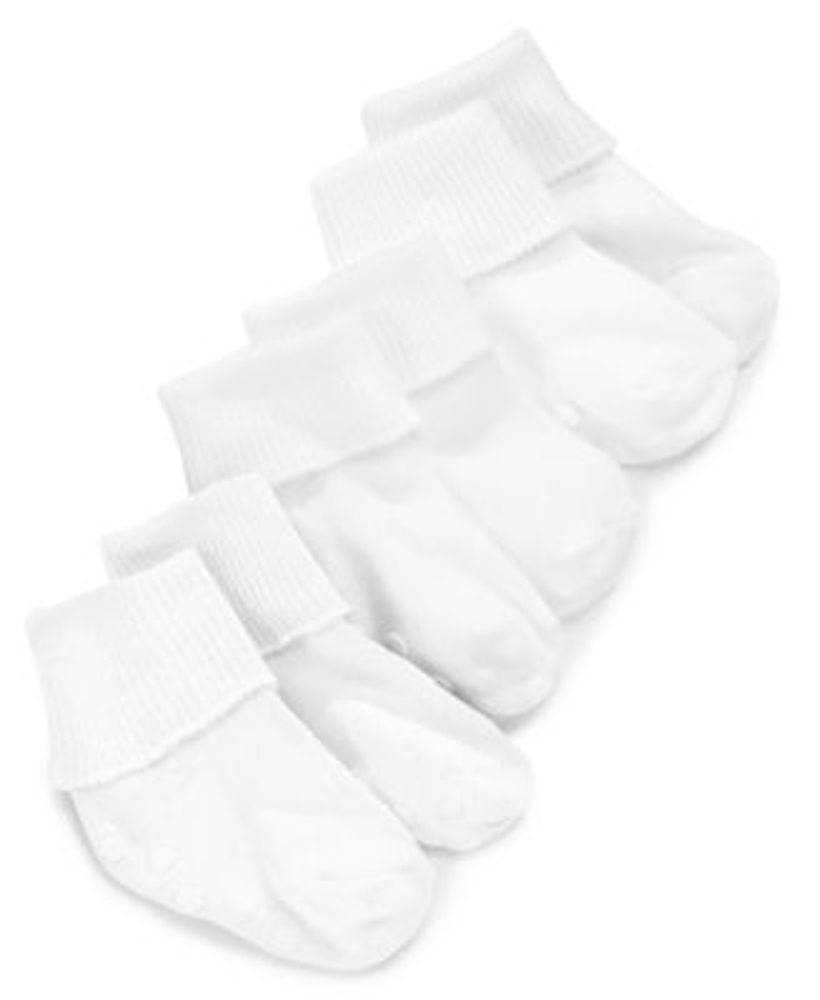 Baby Boys or Girls Fold Over Cuff Socks, Pack of 3, Created for Macy's