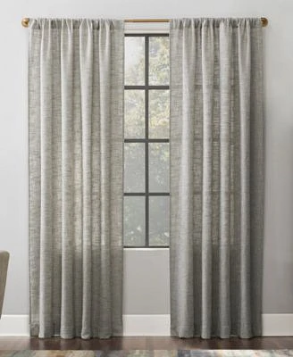 Wallis 52" x Textured Linen Blend Sheer Curtain Panel