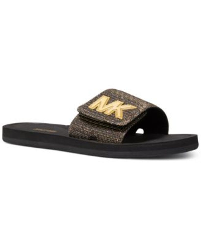 Michael Kors Women's MK Signature Logo Pool Slide Sandals | Connecticut  Post Mall