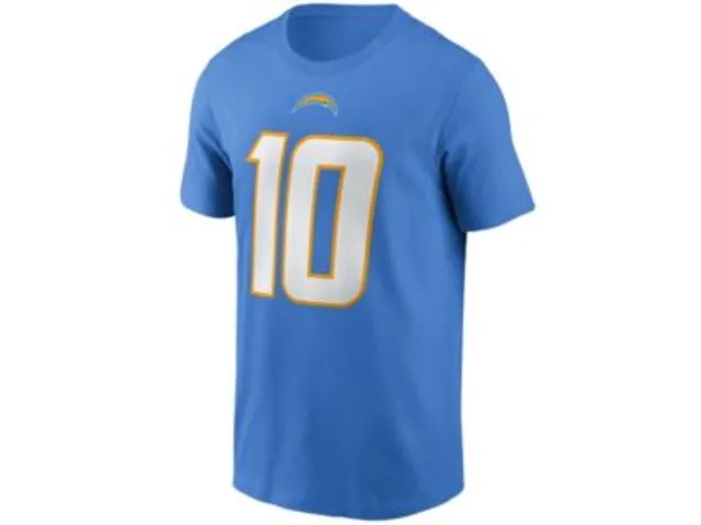 Justin Herbert Los Angeles Chargers Fanatics Branded Big & Tall Player Name  & Number T-Shirt - Powder Blue